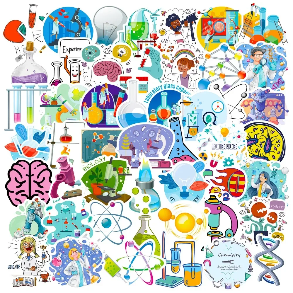 Kids Toys Vintage - Autocollant de laboratoire scientifique de dessin
