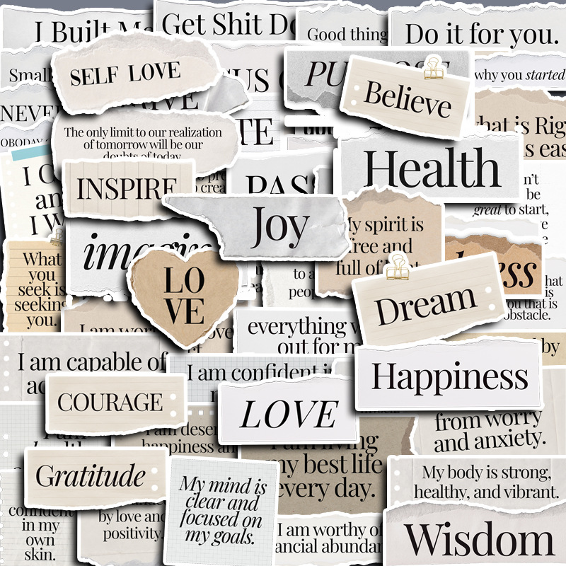 Kids Toys Quotes - 60 autocollants amusants avec citations de