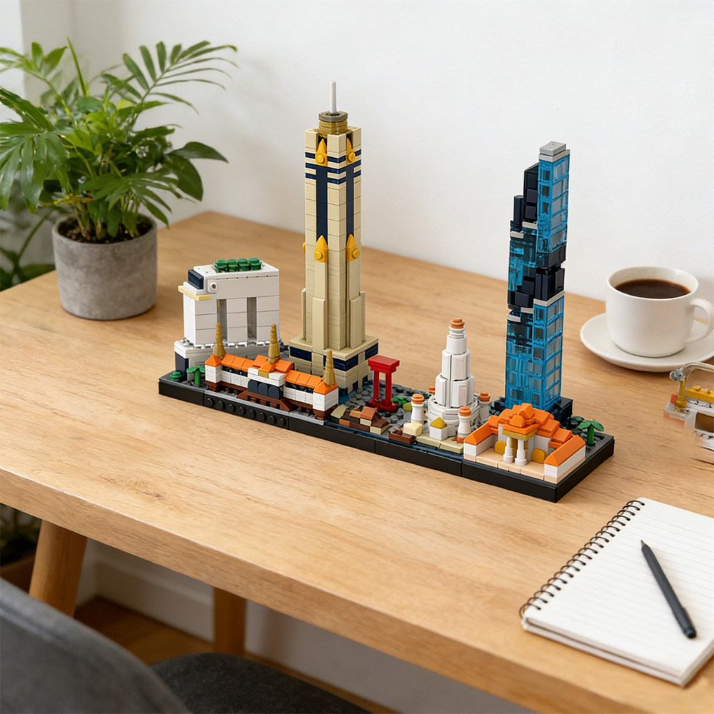 Kids Toys Bangkok - Blocs de construction MOC Bangkok Skyline,