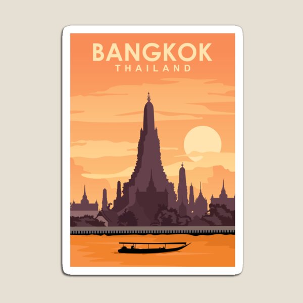 Bangkok affiche de voyage Art  - Kids Toys Bangkok avis et prix