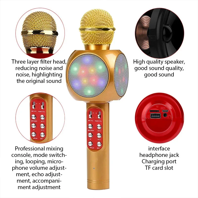 WS1816 Microphone karaoké sans - Kids Microphone Karaoke avis et prix