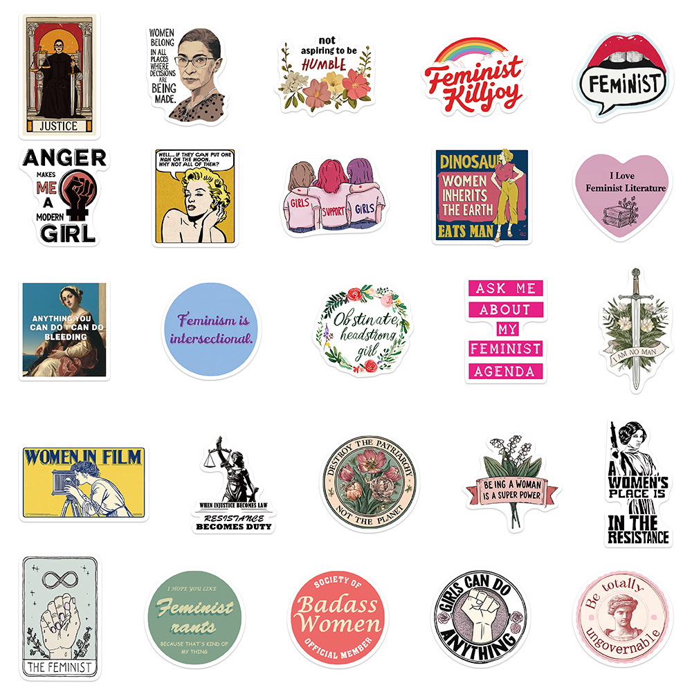50 autocollants féministes Gir - Kids Toys Quotes avis et prix
