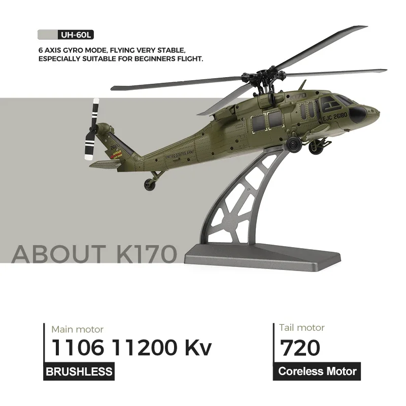 K170 RC hélicoptère UH-60L 4 c - Kids' Toys Channel avis et prix