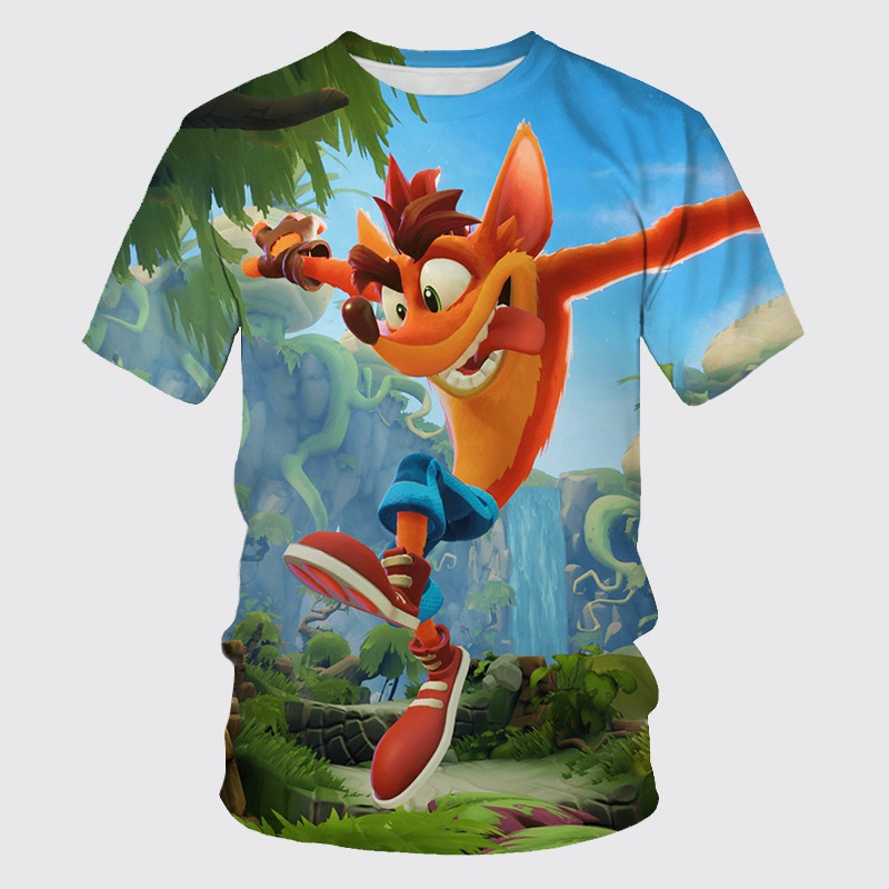 T-shirt imprimé rétro Crash Ba - Kids Toys Vintage avis et prix