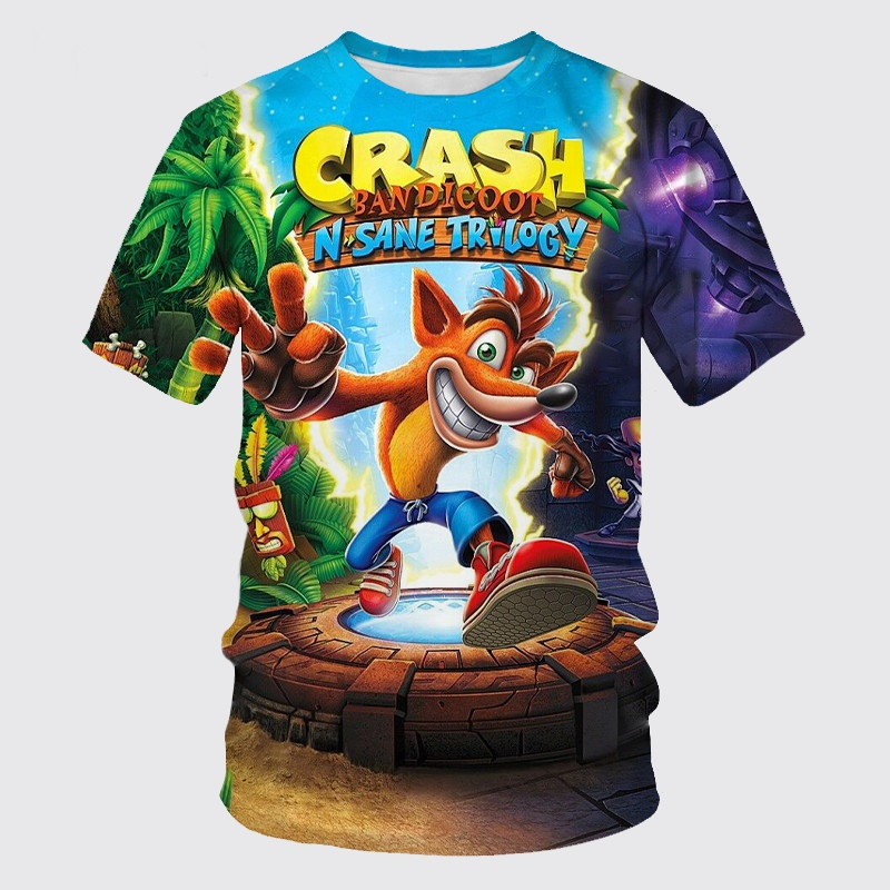 T-shirt imprimé rétro Crash Ba - Kids Toys Vintage avis et prix