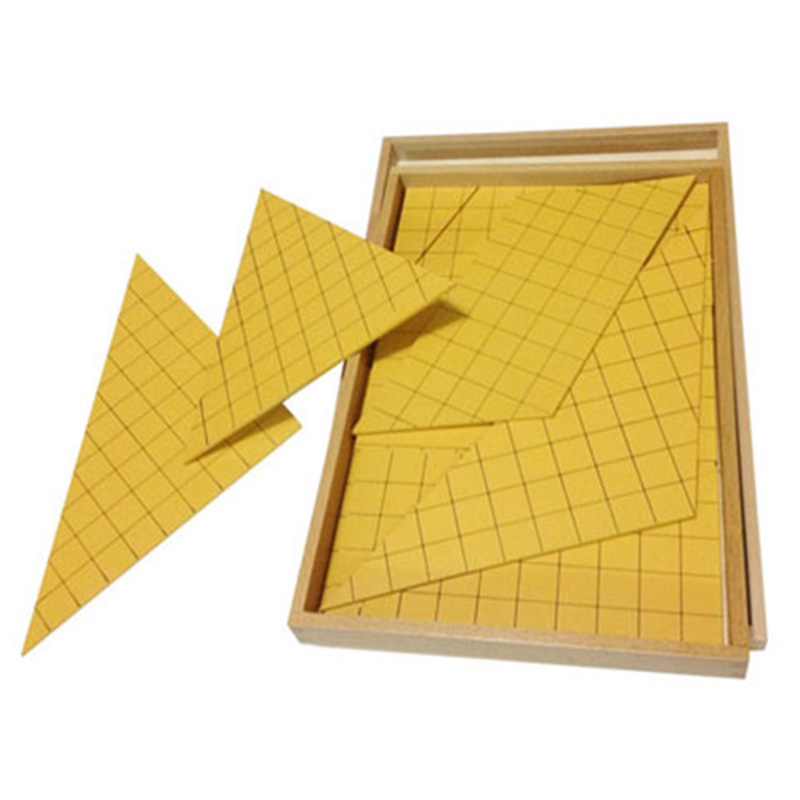 Triangles en bois jaune Montes - Kids Toys Yellow avis et prix