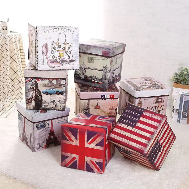 Boîte de rangement pliante imp - Kids Toys Vintage avis et prix