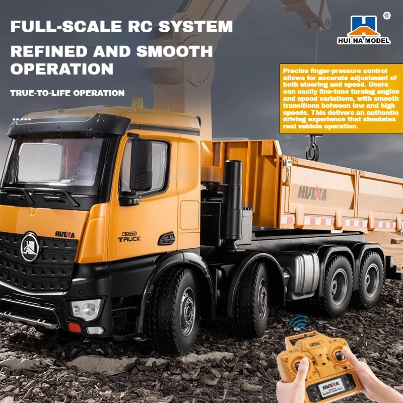Huina 1538 RC camion à benne b - Kids' Toys Channel avis et prix
