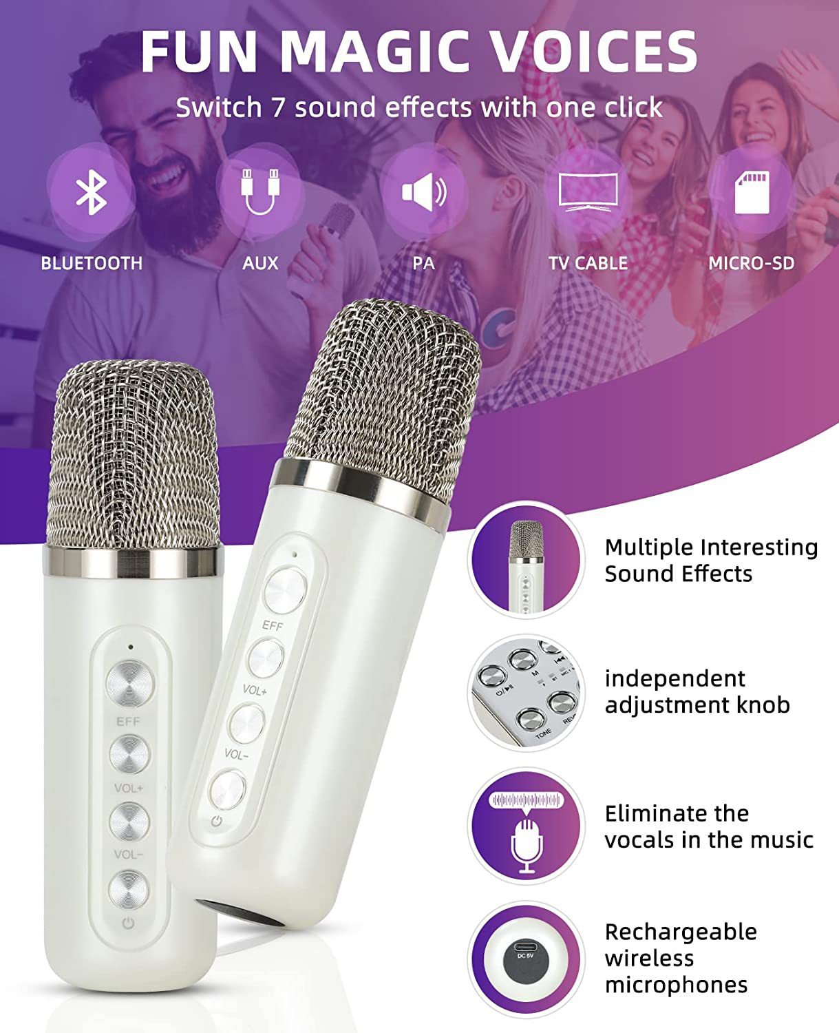Machine de karaoké stéréo Ktv, - Kids Microphone Karaoke avis et prix